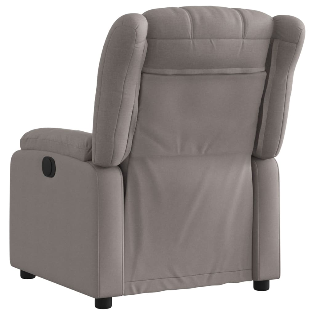 Recliner, taupe, fabric