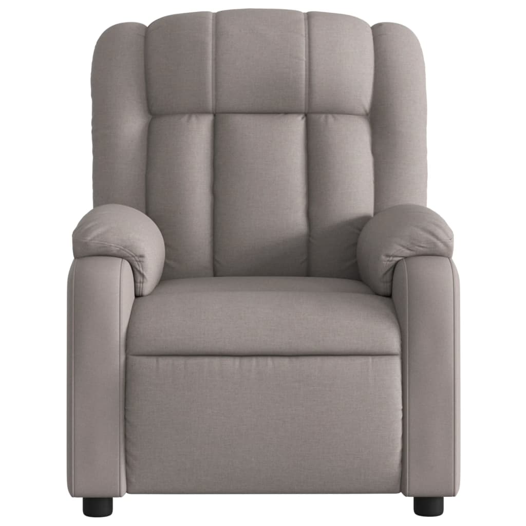Recliner, taupe, fabric