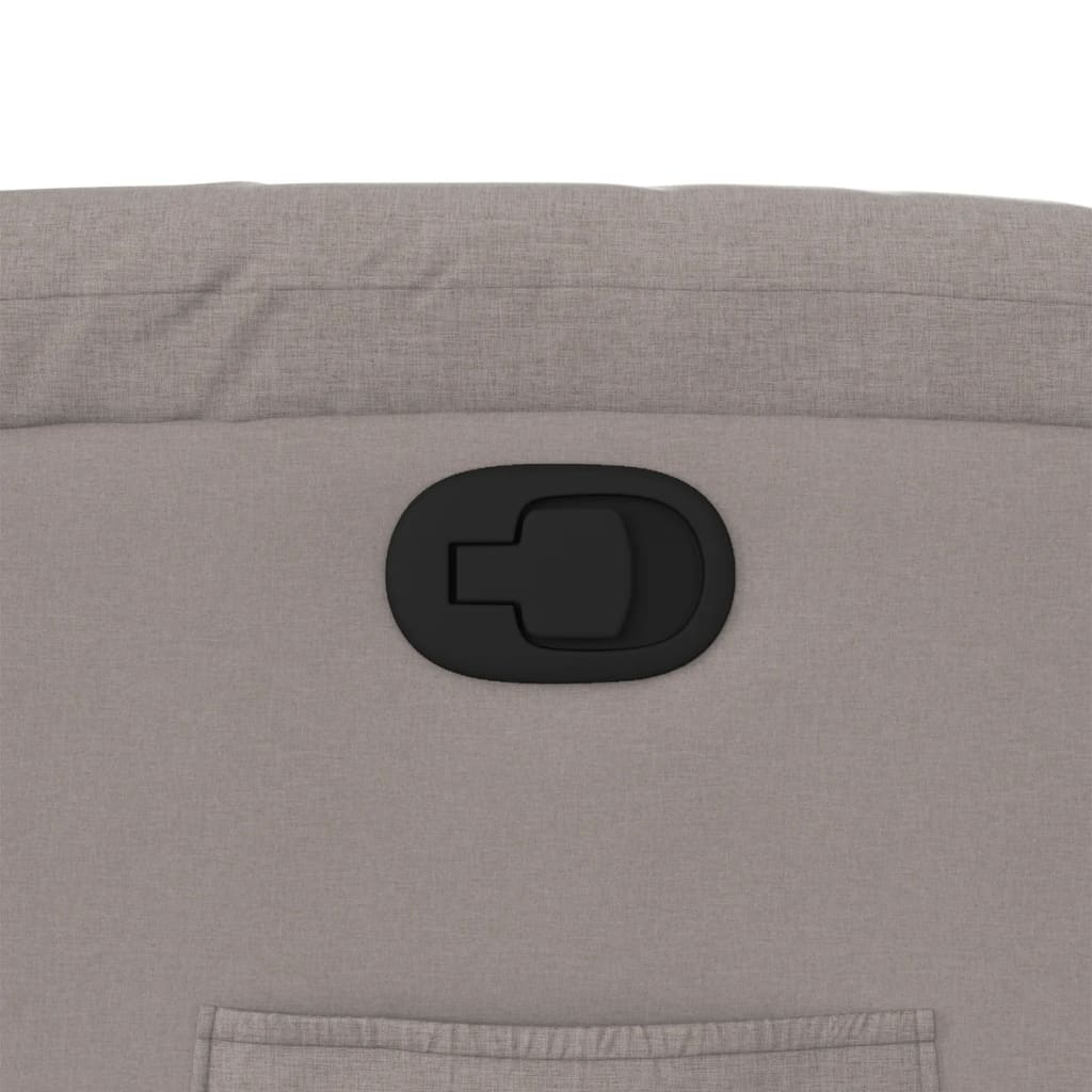 Recliner, taupe, fabric