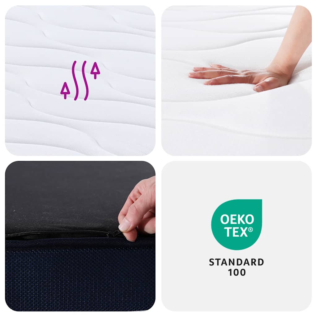 Pocket sprung mattress, 160x200cm, medium/firm