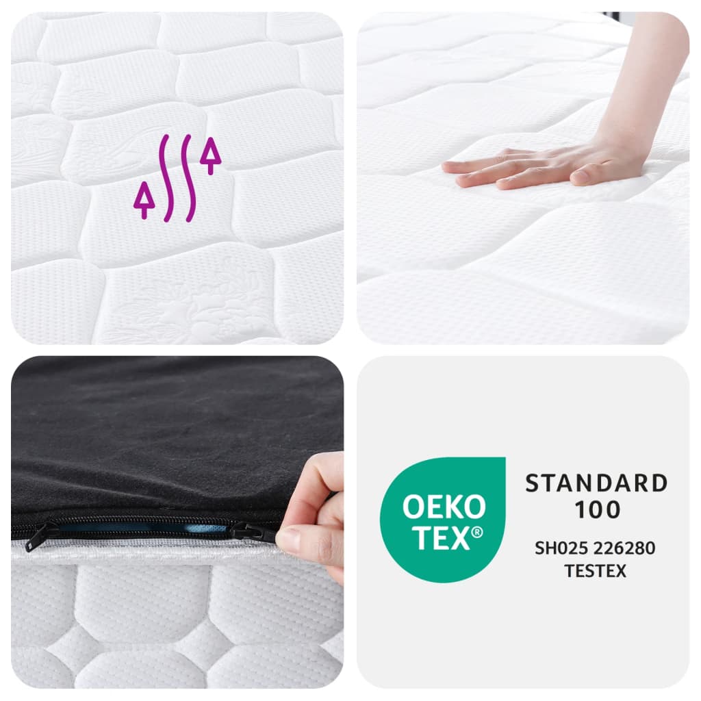 Pocket sprung mattress, 90x190cm, medium/firm