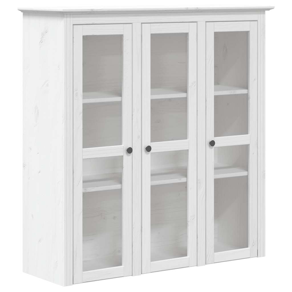 Kumode BODO, balta, 115,5x43x200,5cm, priedes masīvkoks