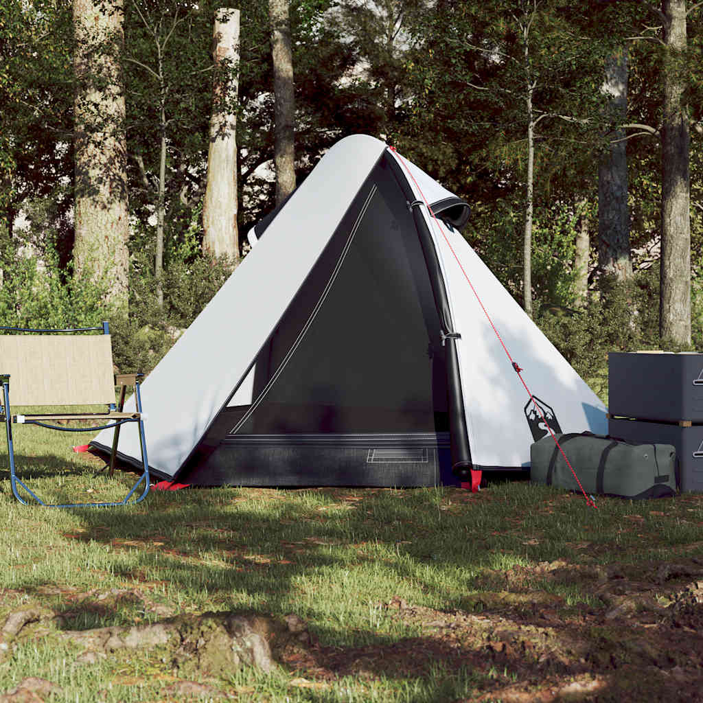 Camping tent, white, two-person, blackout fabric