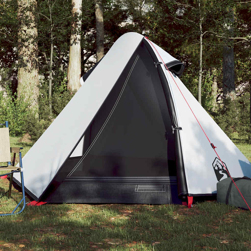 Camping tent, white, two-person, blackout fabric