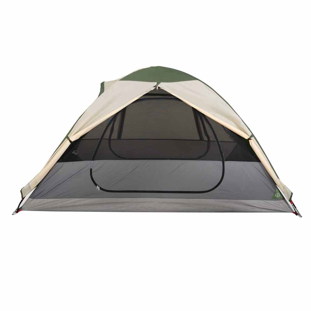 Camping tent, green, two-person, dome-shaped