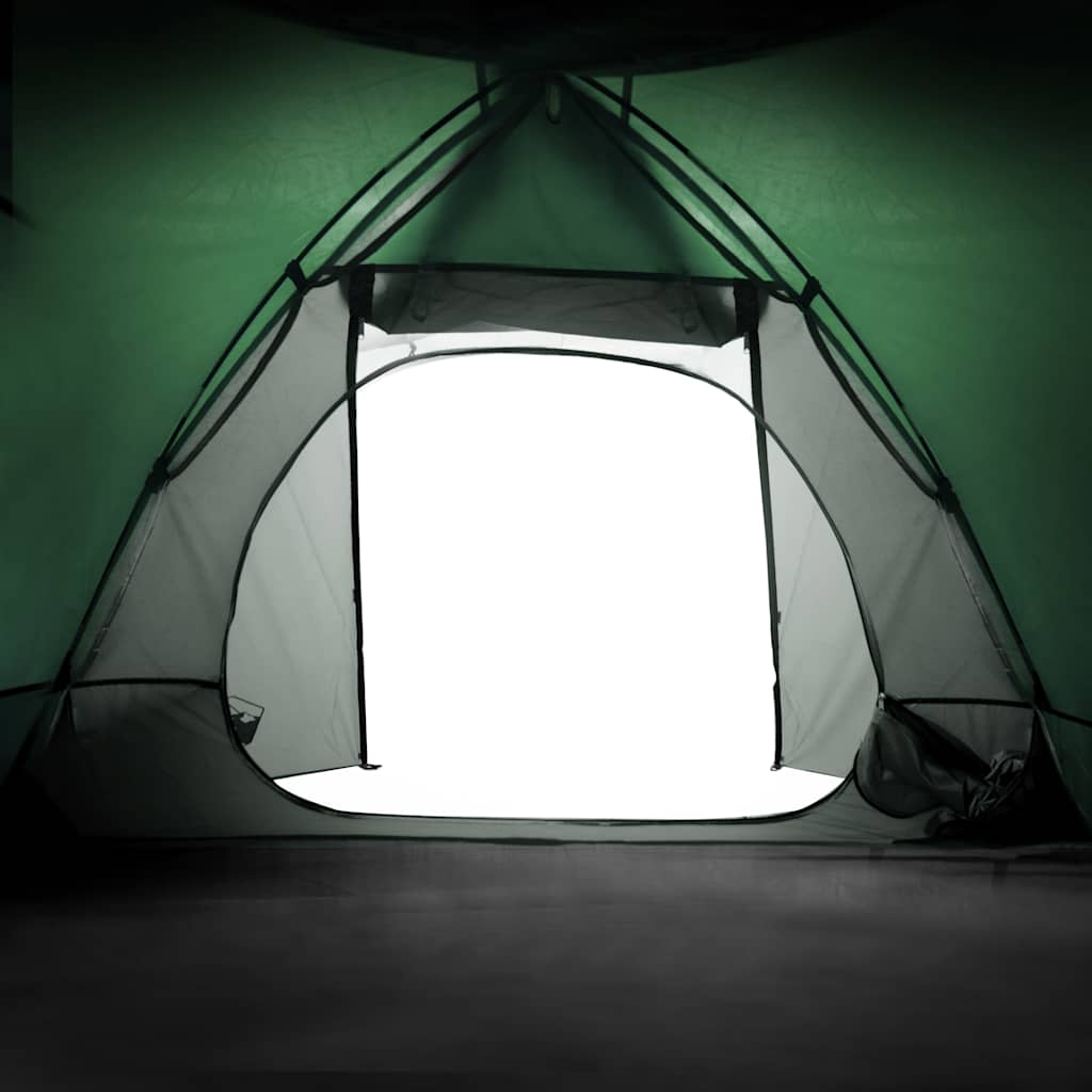 Camping tent, green, two-person, dome-shaped