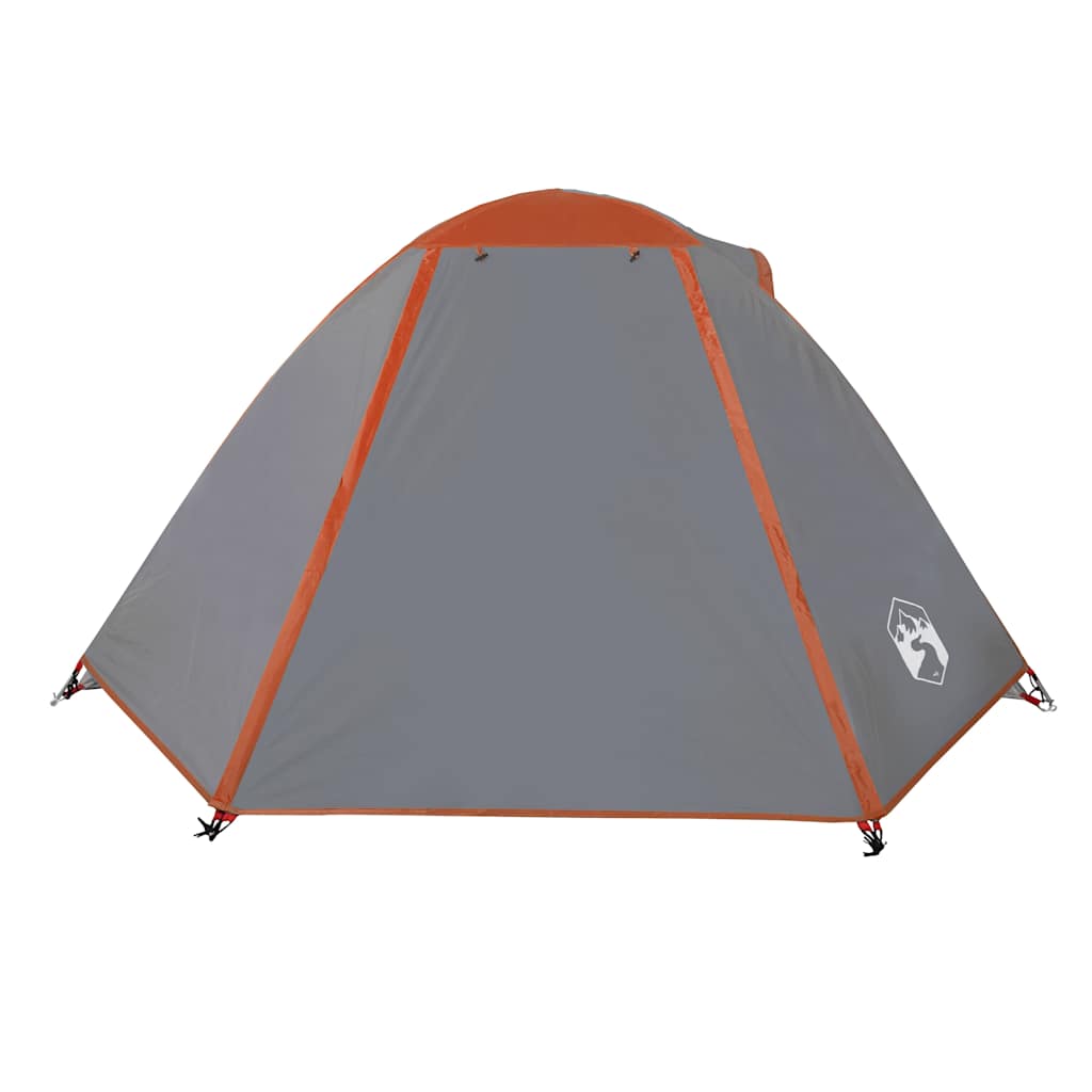 Camping tent, orange, two-person, dome-shaped