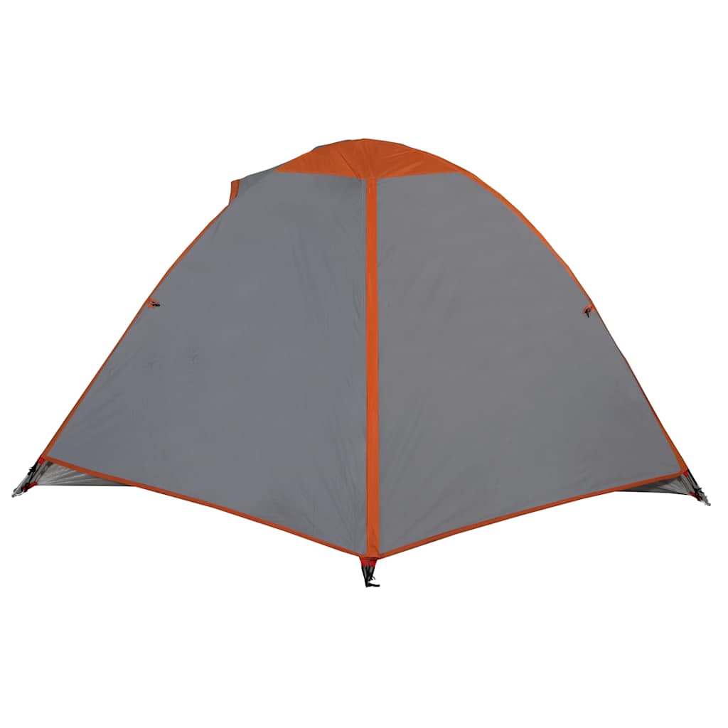 Camping tent, orange, two-person, dome-shaped