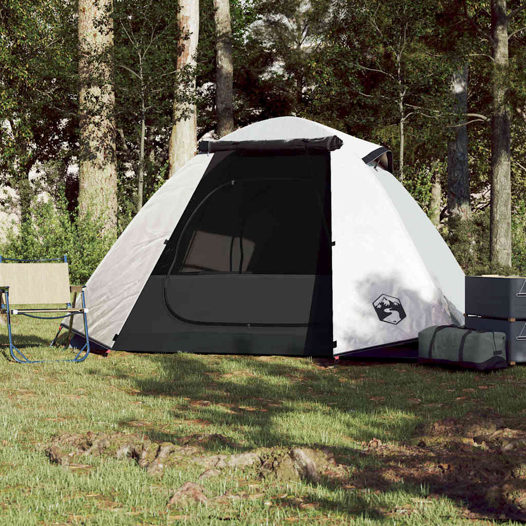 Camping tent, white, two-person, blackout fabric