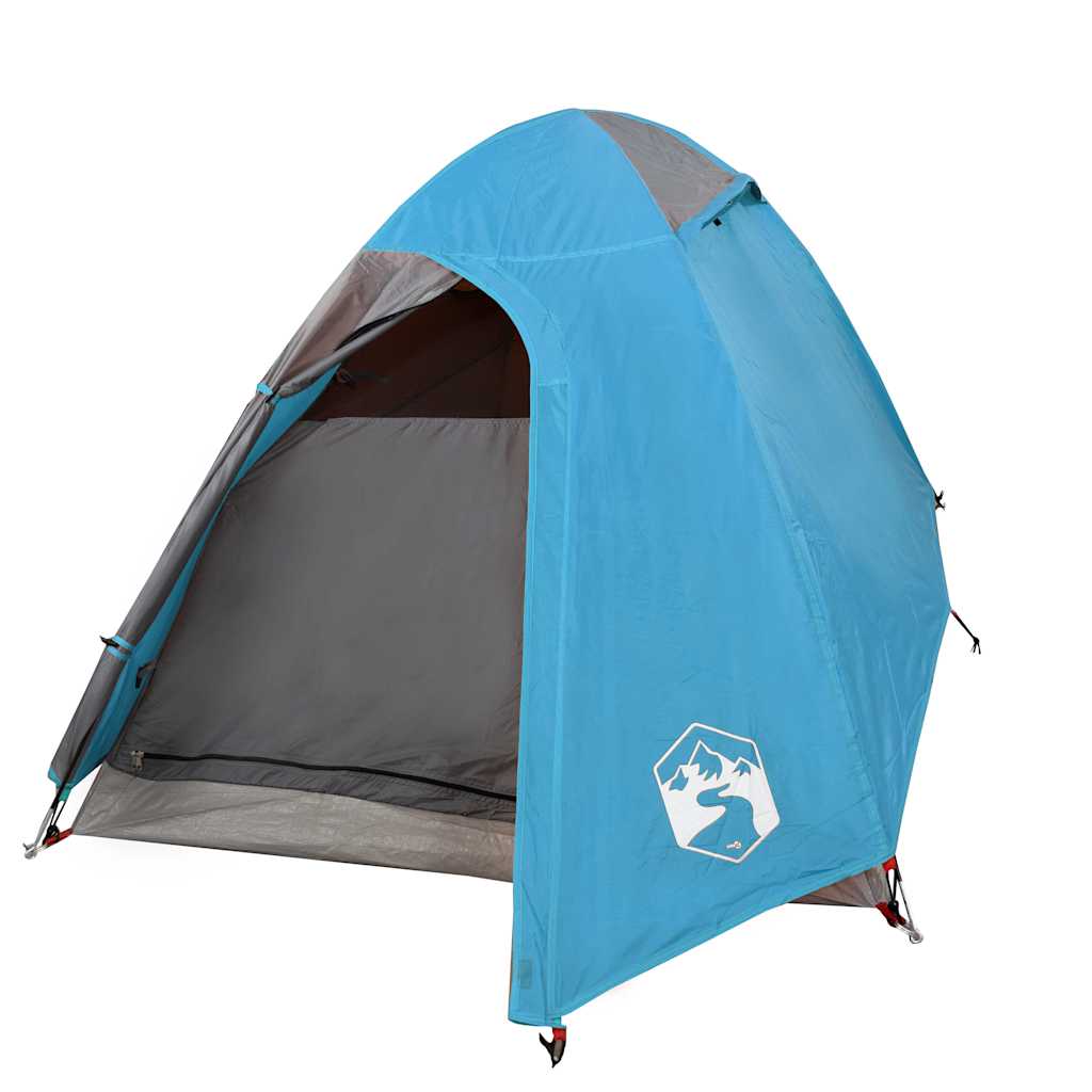 Camping tent, blue, two-person, dome