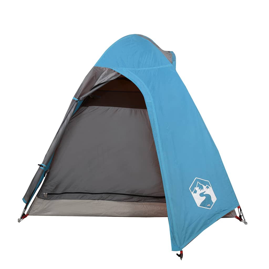 Camping tent, blue, two-person, dome