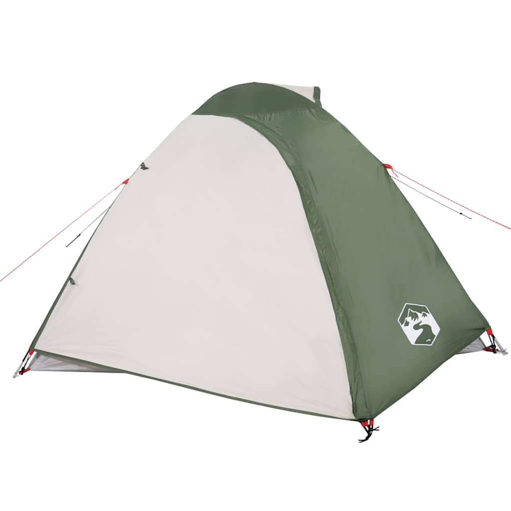 Camping tent, green, four-person, dome