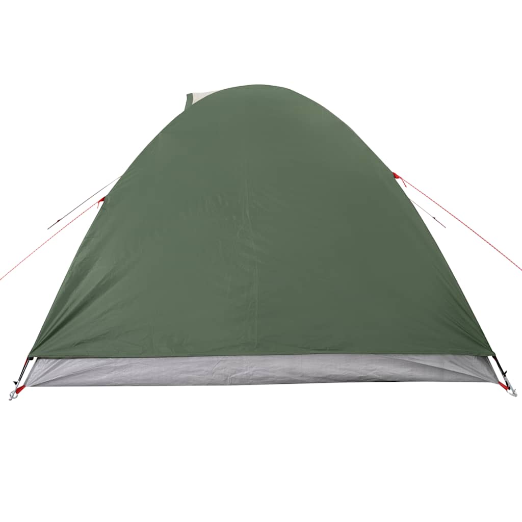 Camping tent, green, four-person, dome