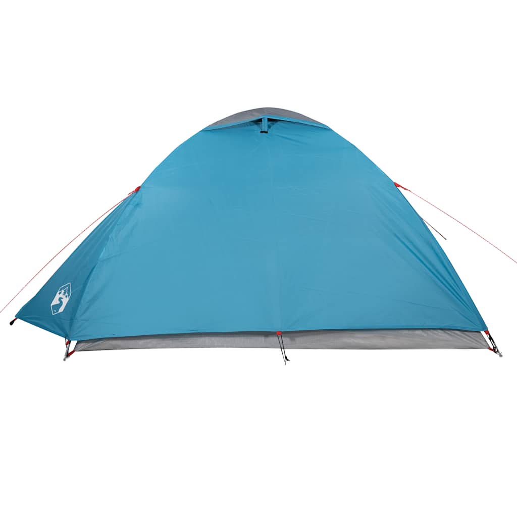 Camping tent, blue, four-person, dome-shaped