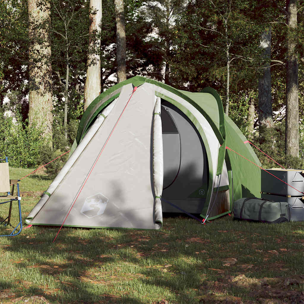 Camping tent, green, two-person, dome-shaped