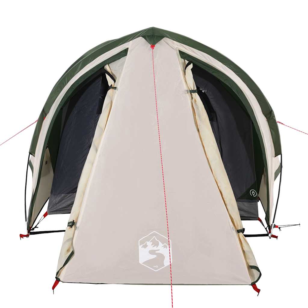 Camping tent, green, two-person, dome-shaped
