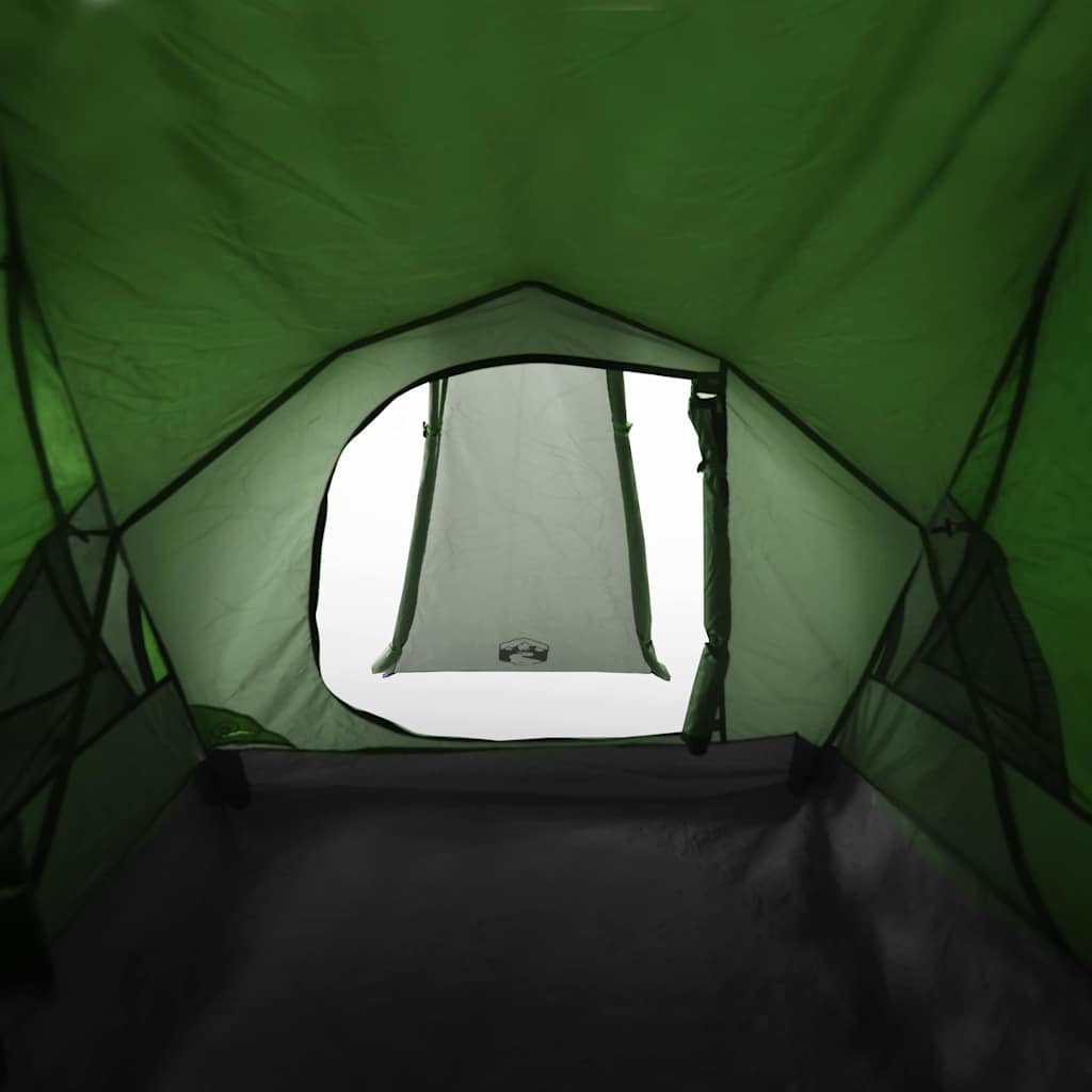 Camping tent, green, two-person, dome-shaped