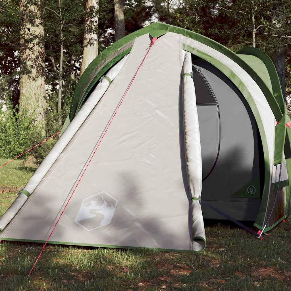 Camping tent, green, two-person, dome-shaped