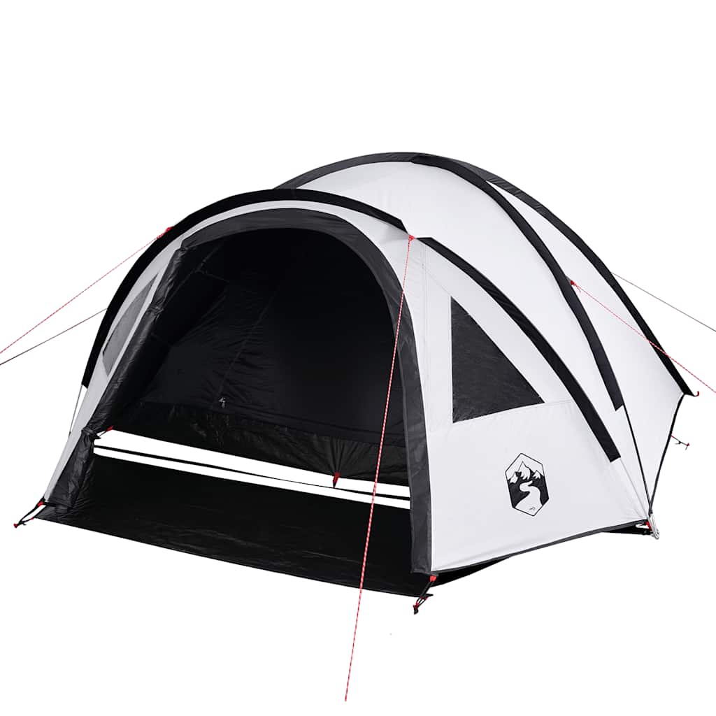 Camping tent, white, four-person, blackout fabric