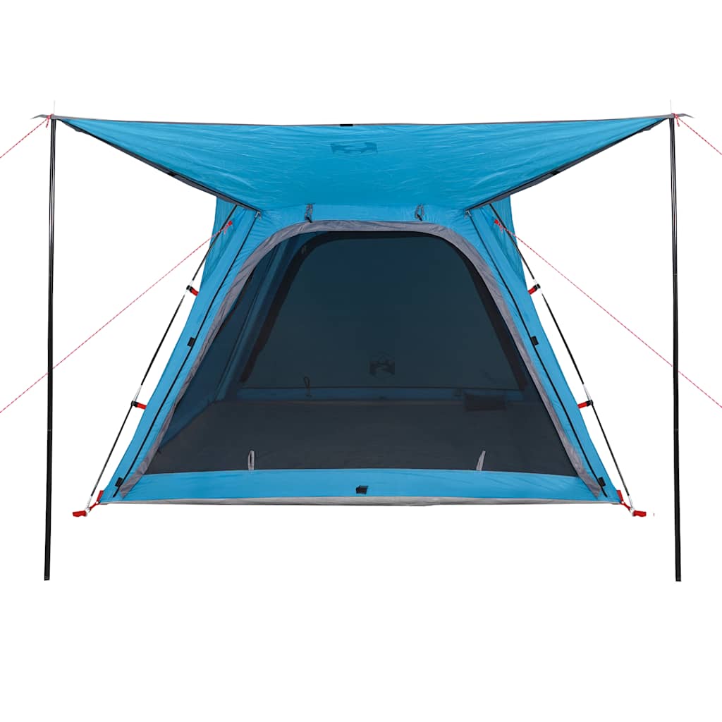 Camping tent, blue, four-person, waterproof
