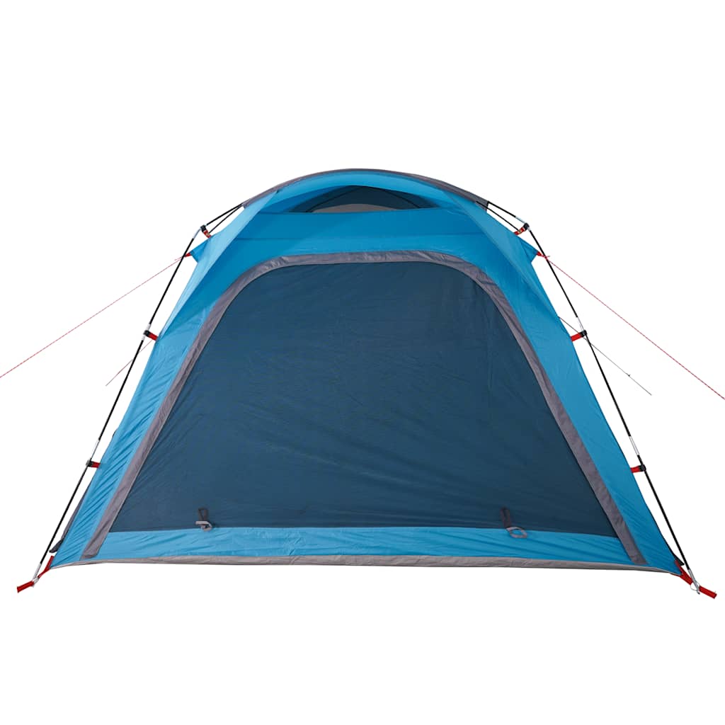 Camping tent, blue, four-person, waterproof