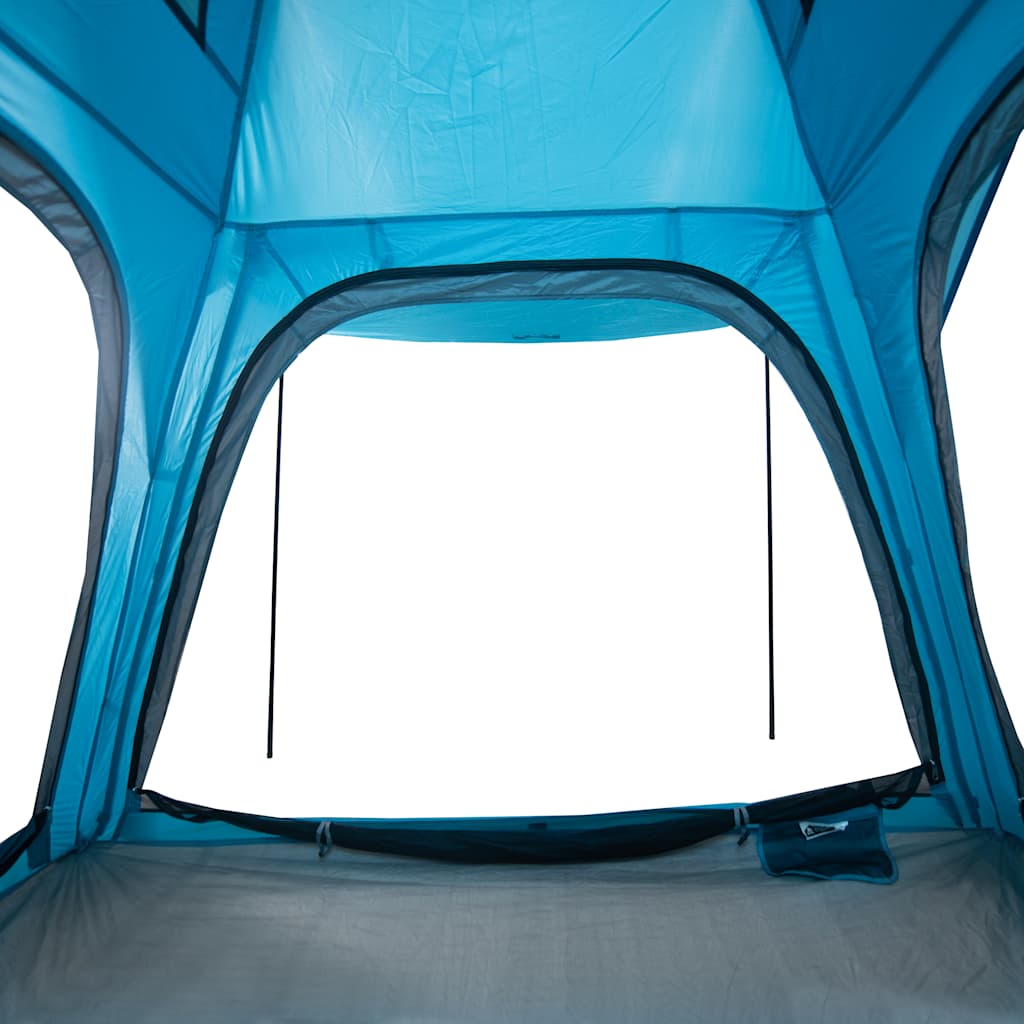 Camping tent, blue, four-person, waterproof