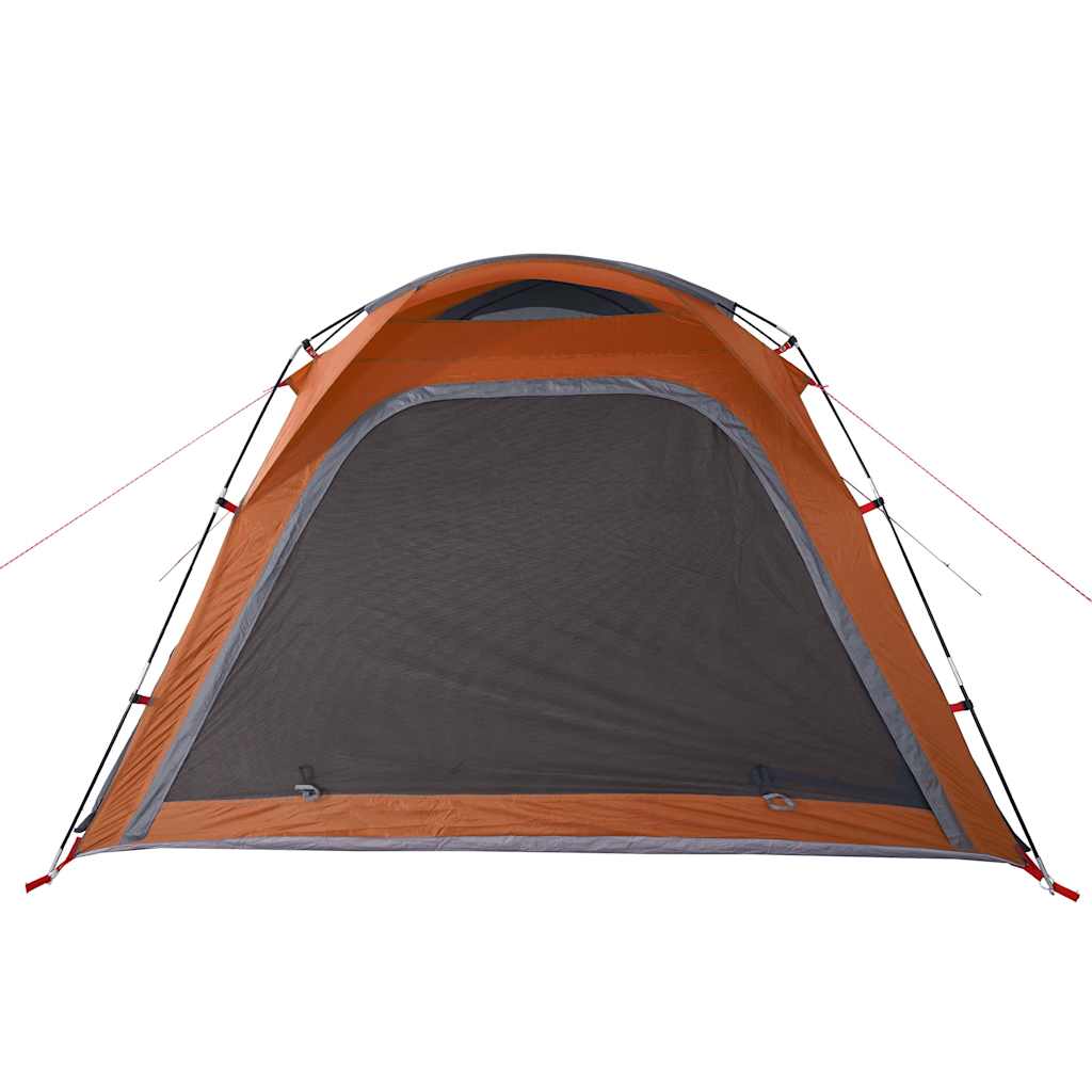 Camping tent, grey/orange, four-person