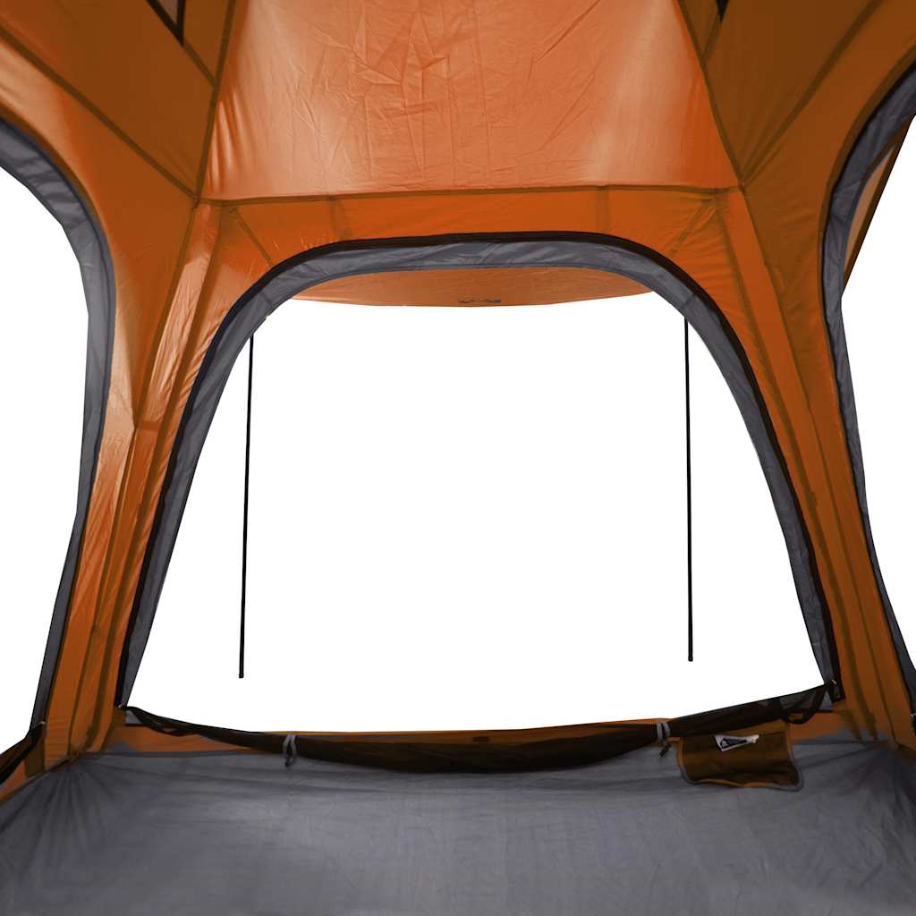 Camping tent, grey/orange, four-person