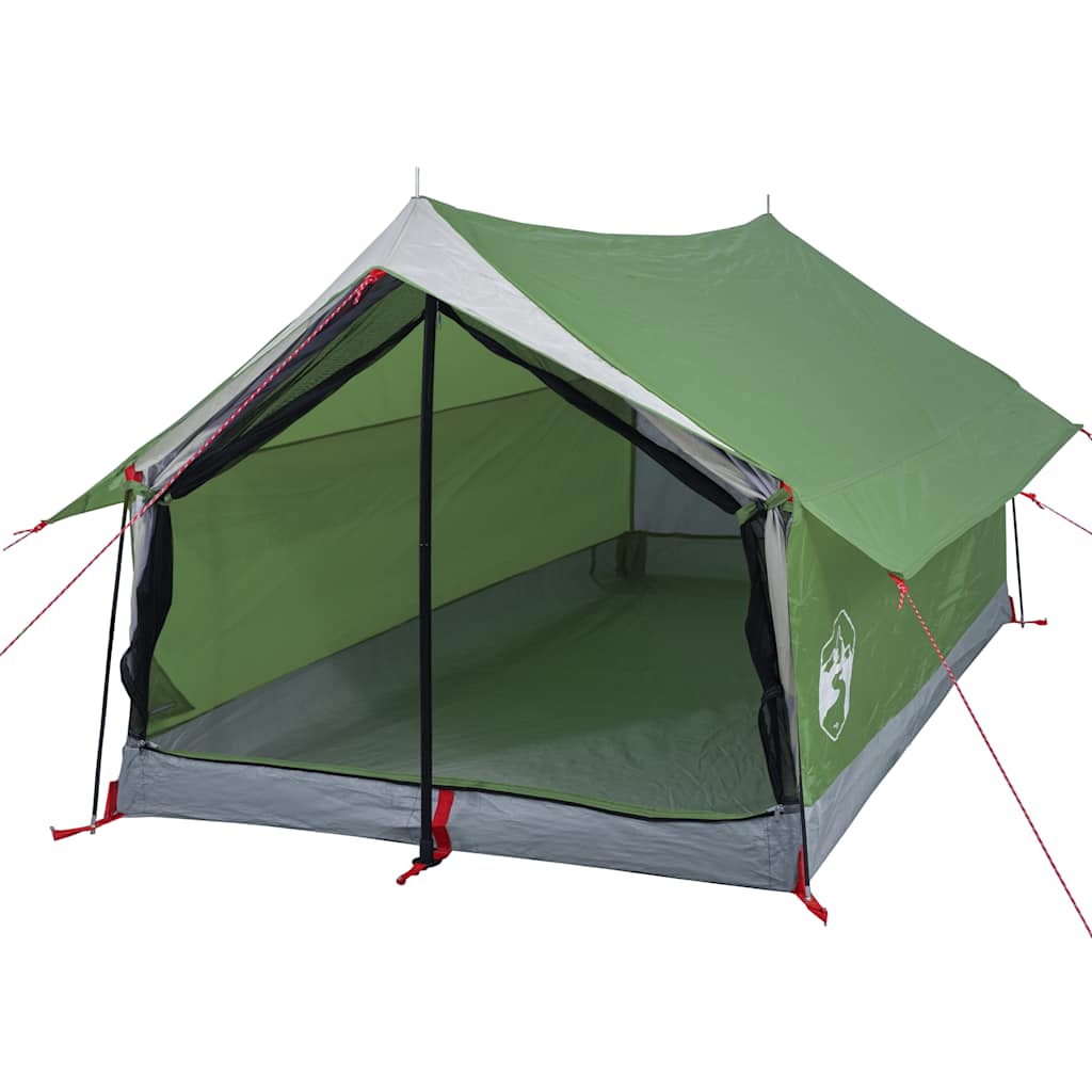 Camping tent, green, two-person, waterproof