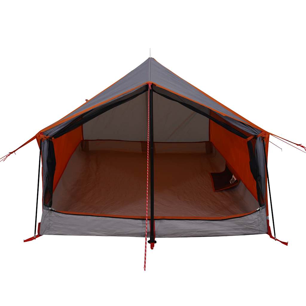 Camping tent, grey/orange, two-person