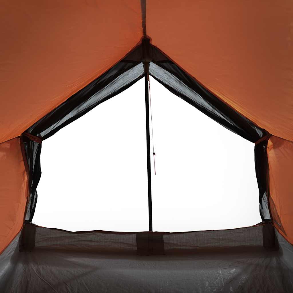 Camping tent, grey/orange, two-person