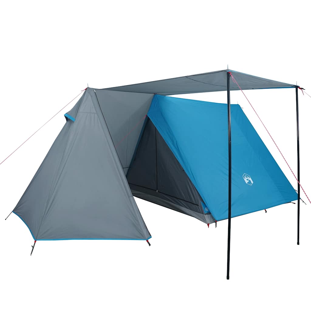 Camping tent, blue, 3-person, waterproof