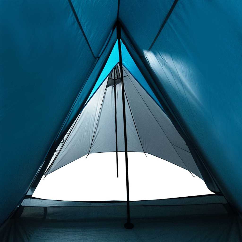 Camping tent, blue, 3-person, waterproof