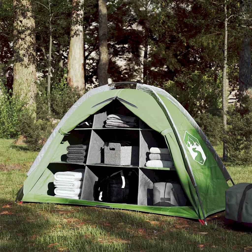 Tent for items, green, 9 compartments, waterproof