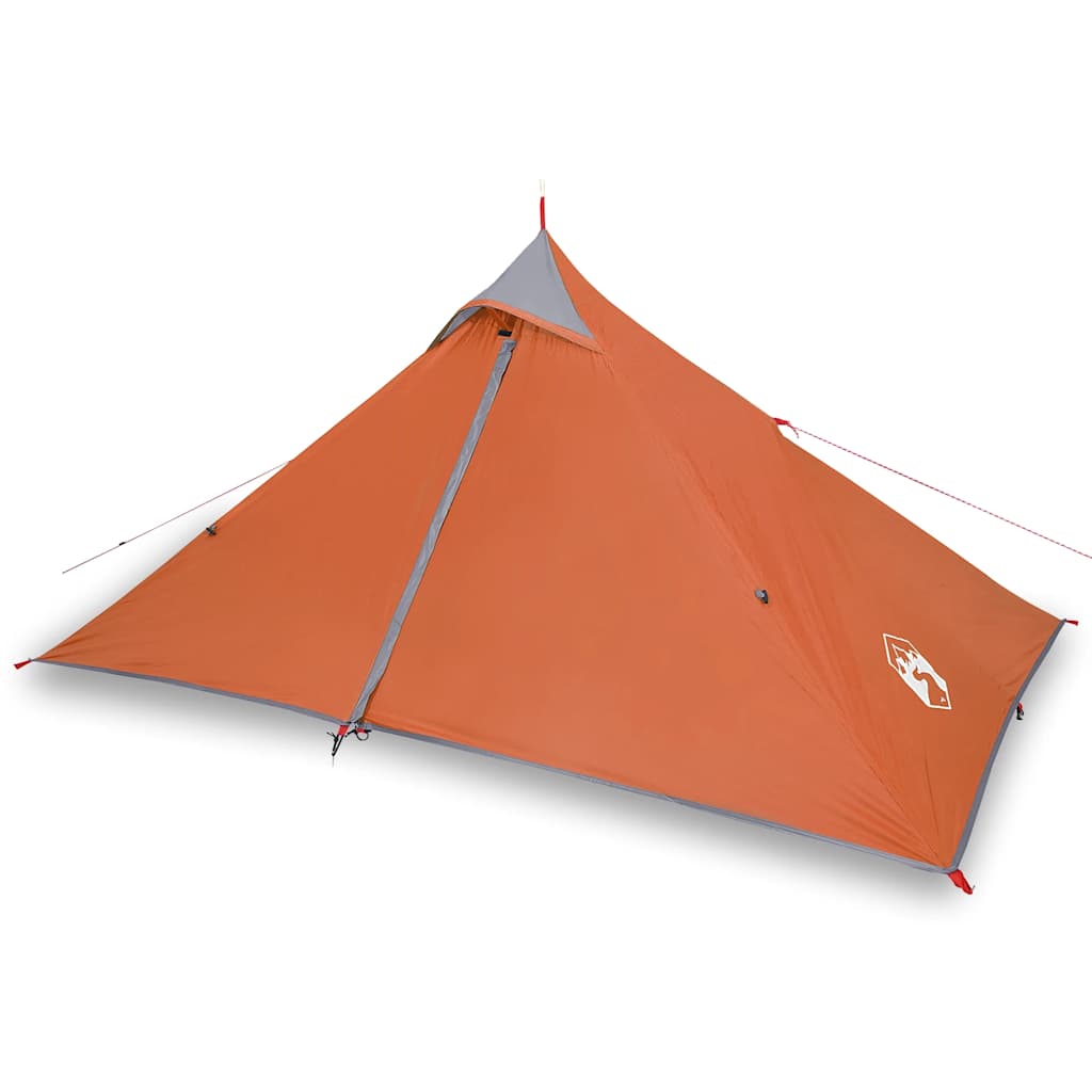 Kabanti palapinė, oranžinė, vienvietė, tipi dizaino