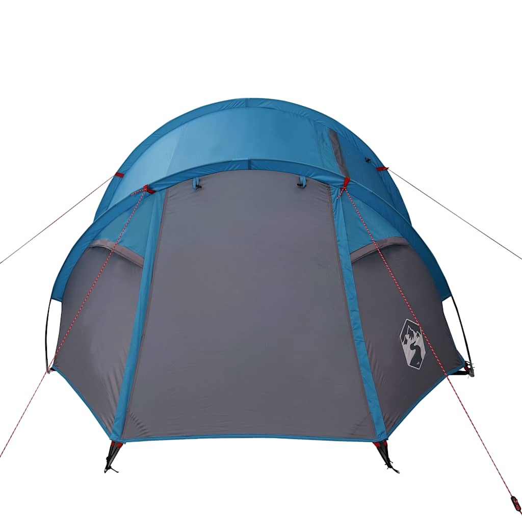 Camping tent, blue, 3-person, tunnel