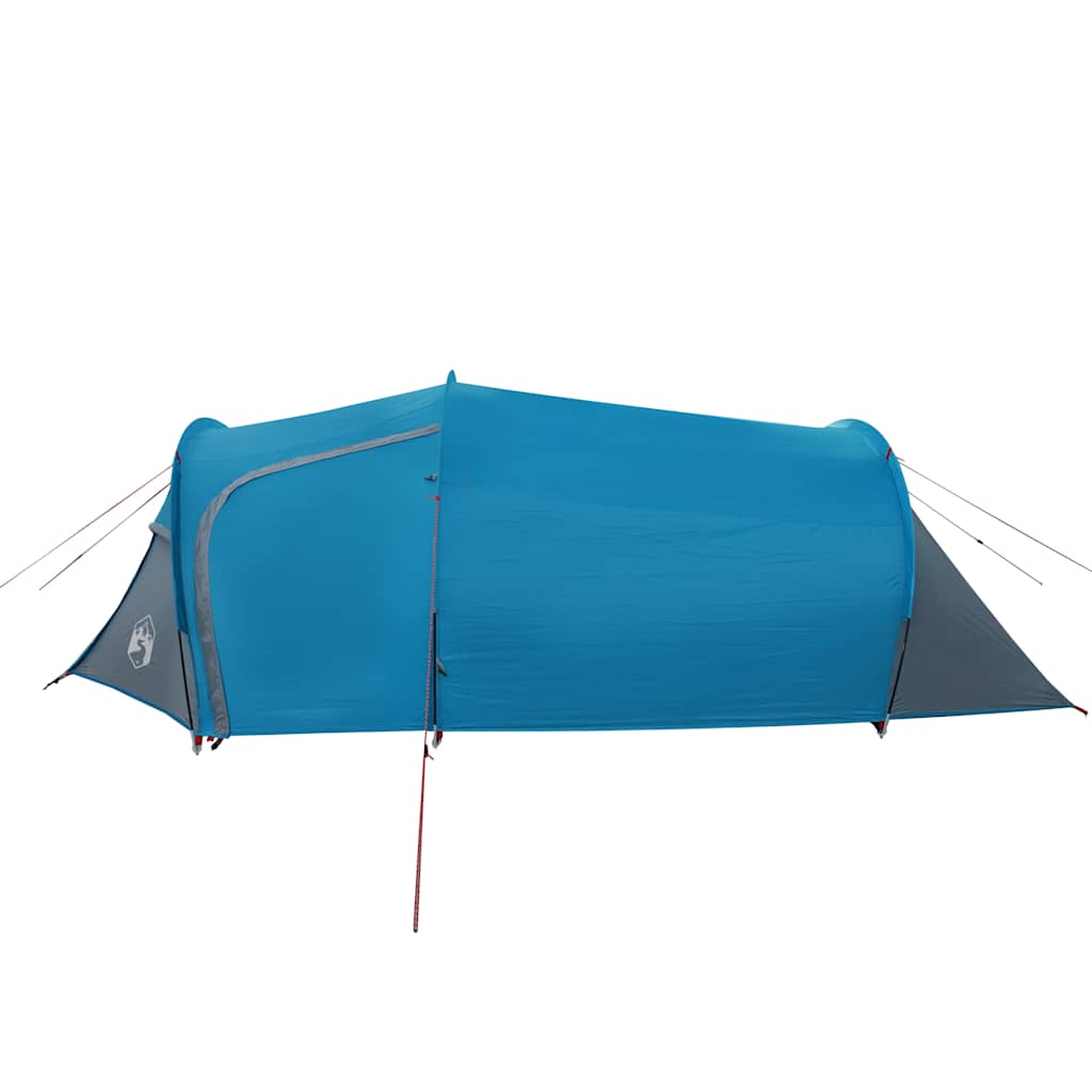 Camping tent, blue, 3-person, tunnel
