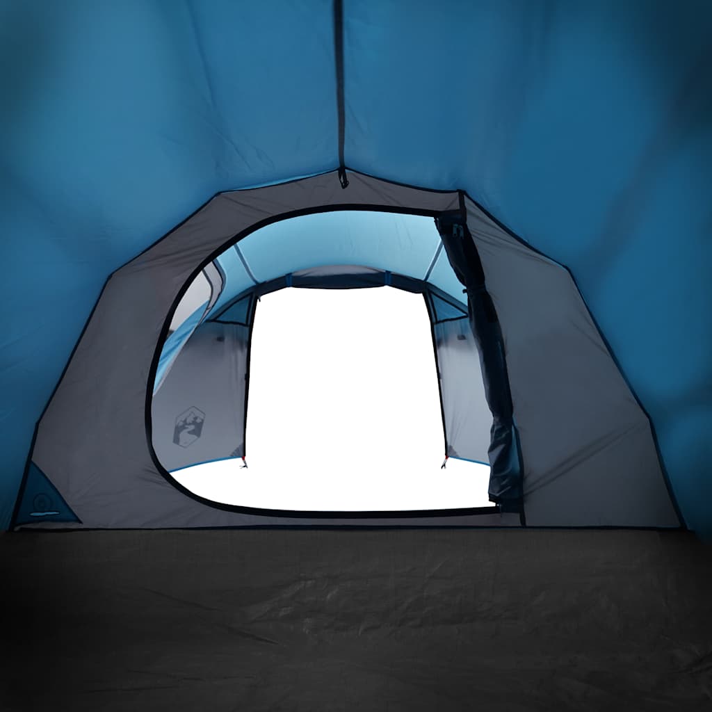 Camping tent, blue, 3-person, tunnel