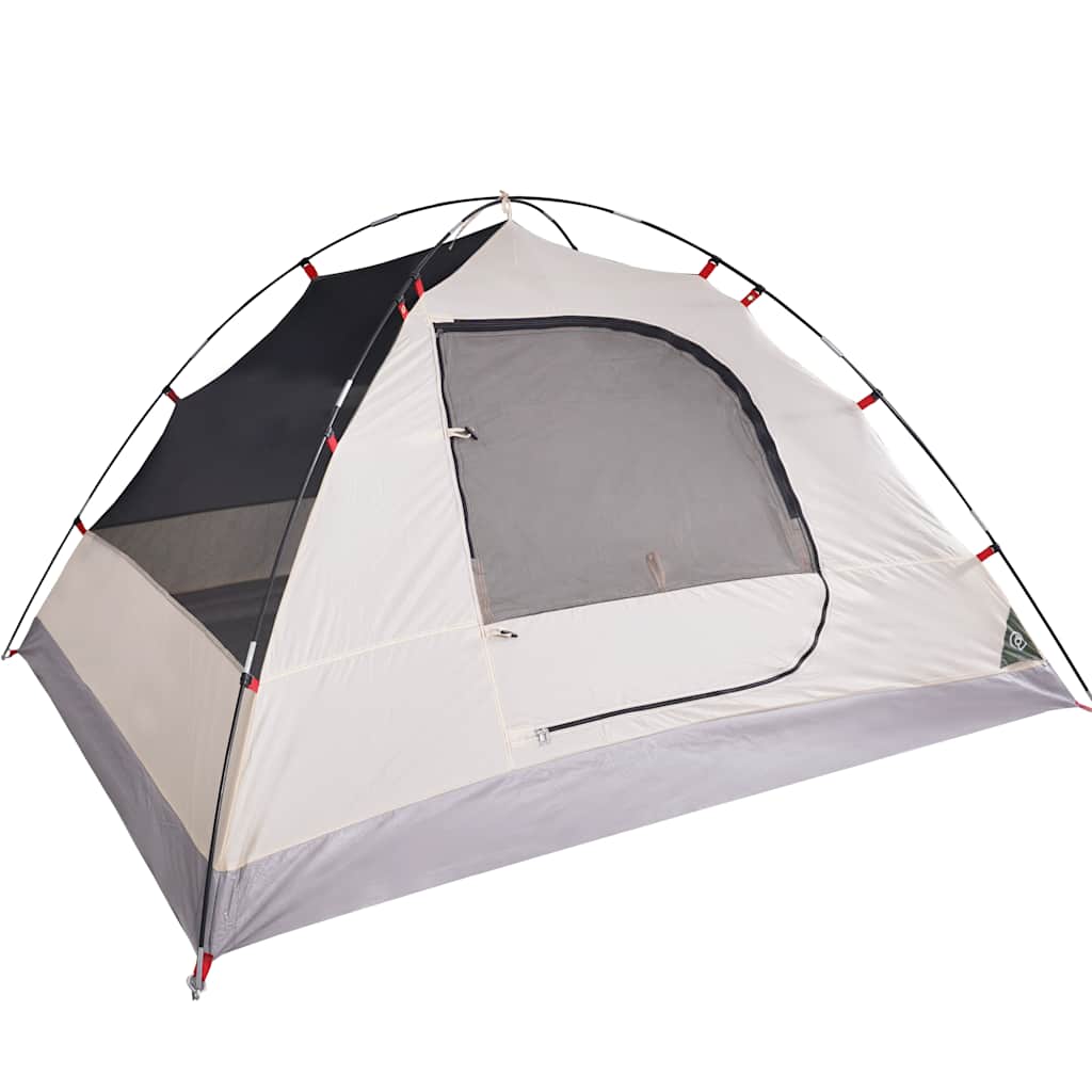 Camping tent, green, six-person, dome-shaped