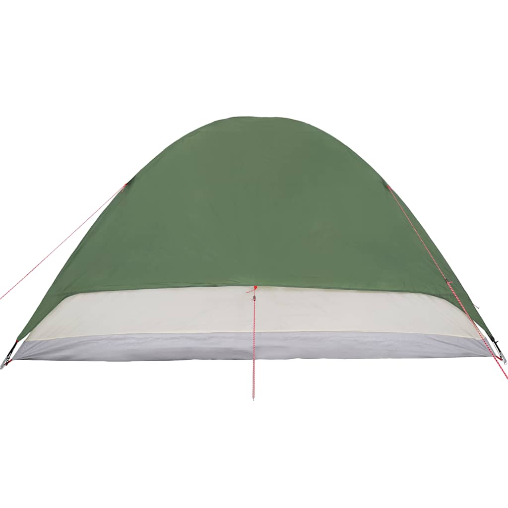 Camping tent, green, six-person, dome-shaped