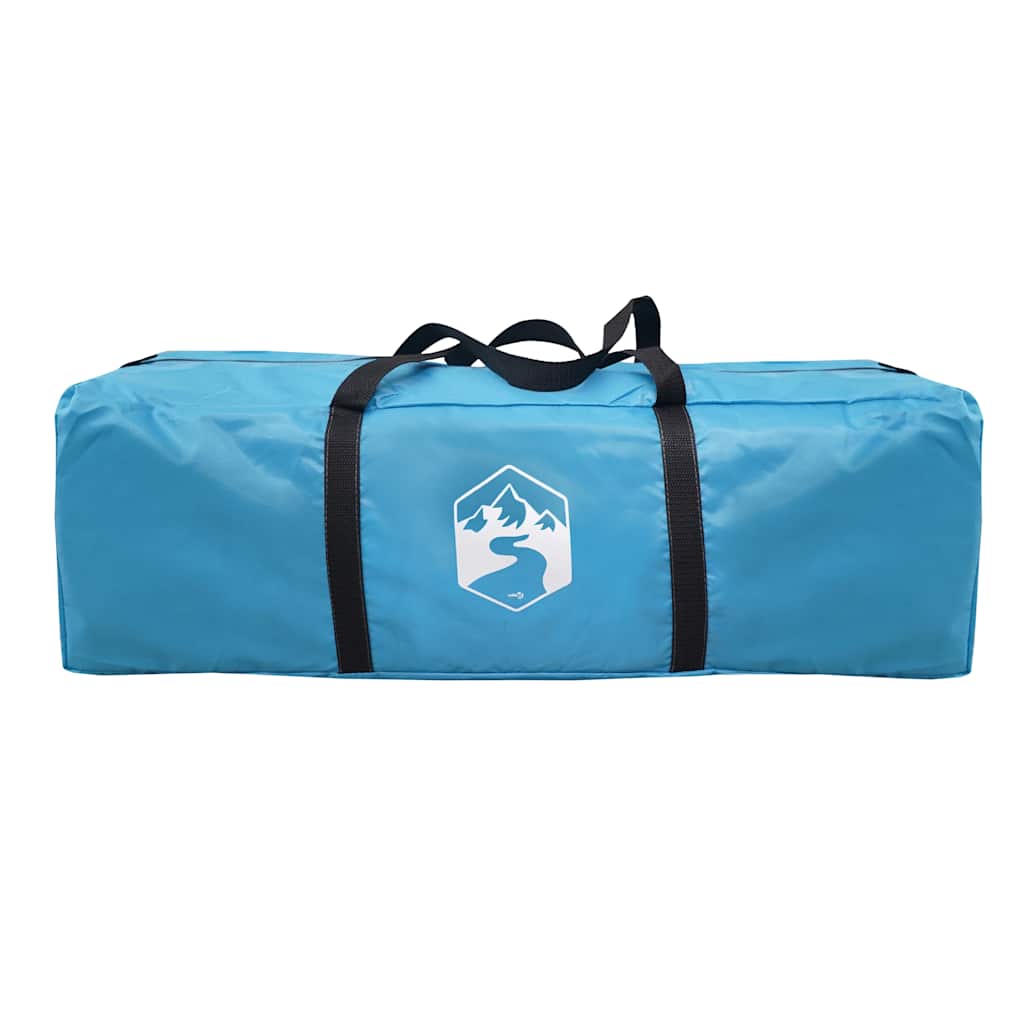 Camping tent, blue, 7-person, teepee design