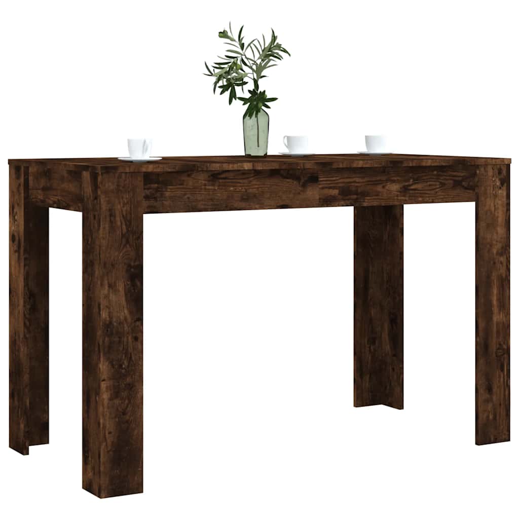 Pusdienu galds, dūmu ozola, 120x60x76cm, apstrādāta koksne