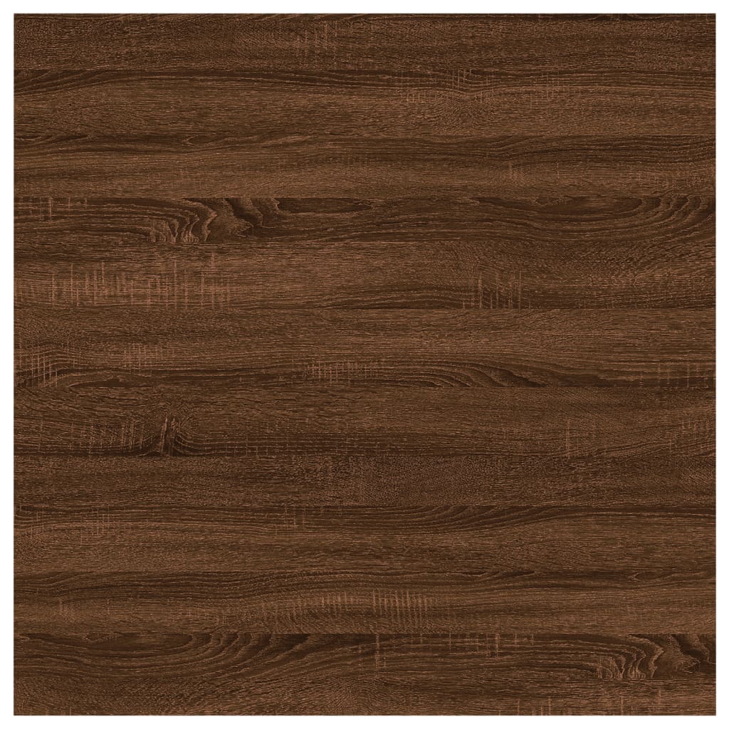 Sieninės lentynos, 4vnt., rudos ąžuolo, 40x40x1,5cm, mediena