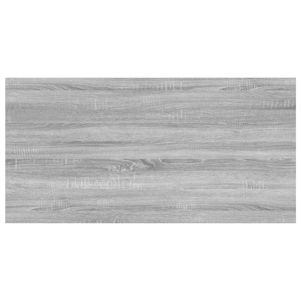 Sieninės lentynos, 4vnt., pilkos ąžuolo, 60x30x1,5cm, mediena