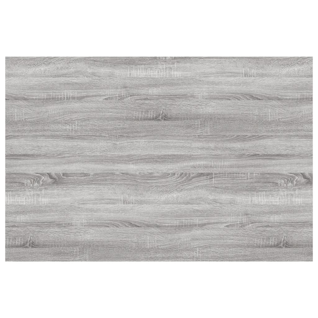 Sieninės lentynos, 4vnt., pilkos ąžuolo, 60x40x1,5cm, mediena