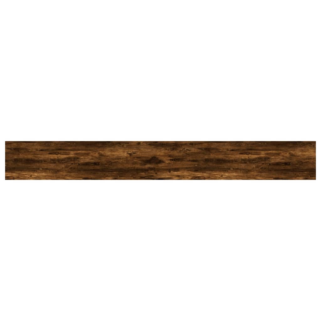 Sieninės lentynos, 4vnt., dūminio ąžuolo, 80x10x1,5cm, mediena