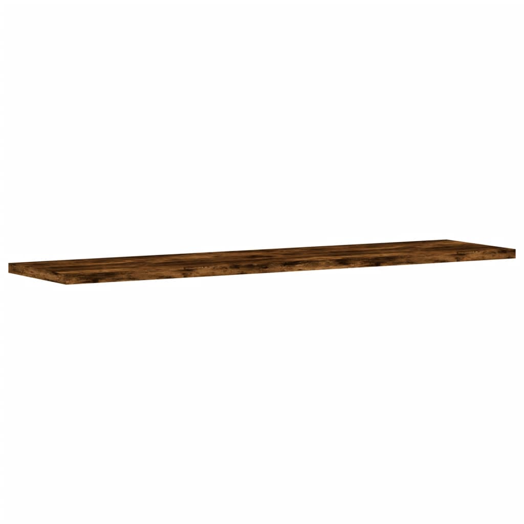 Sieninės lentynos, 4vnt., dūminio ąžuolo, 80x20x1,5cm, mediena