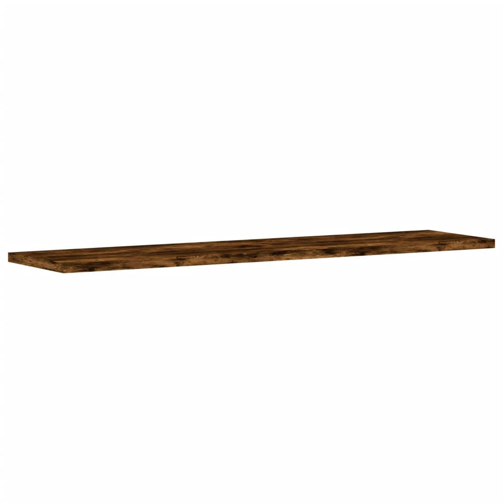 Sieninės lentynos, 4vnt., dūminio ąžuolo, 80x20x1,5cm, mediena