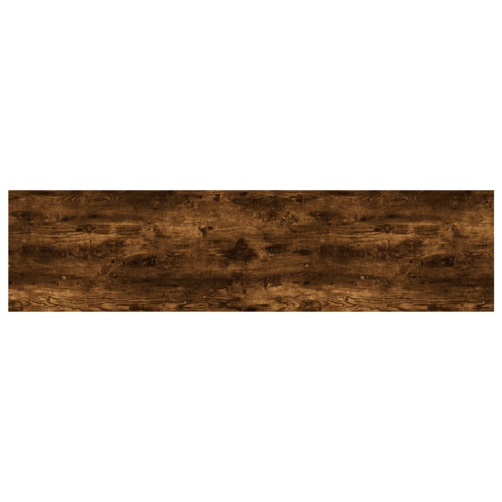 Sieninės lentynos, 4vnt., dūminio ąžuolo, 80x20x1,5cm, mediena