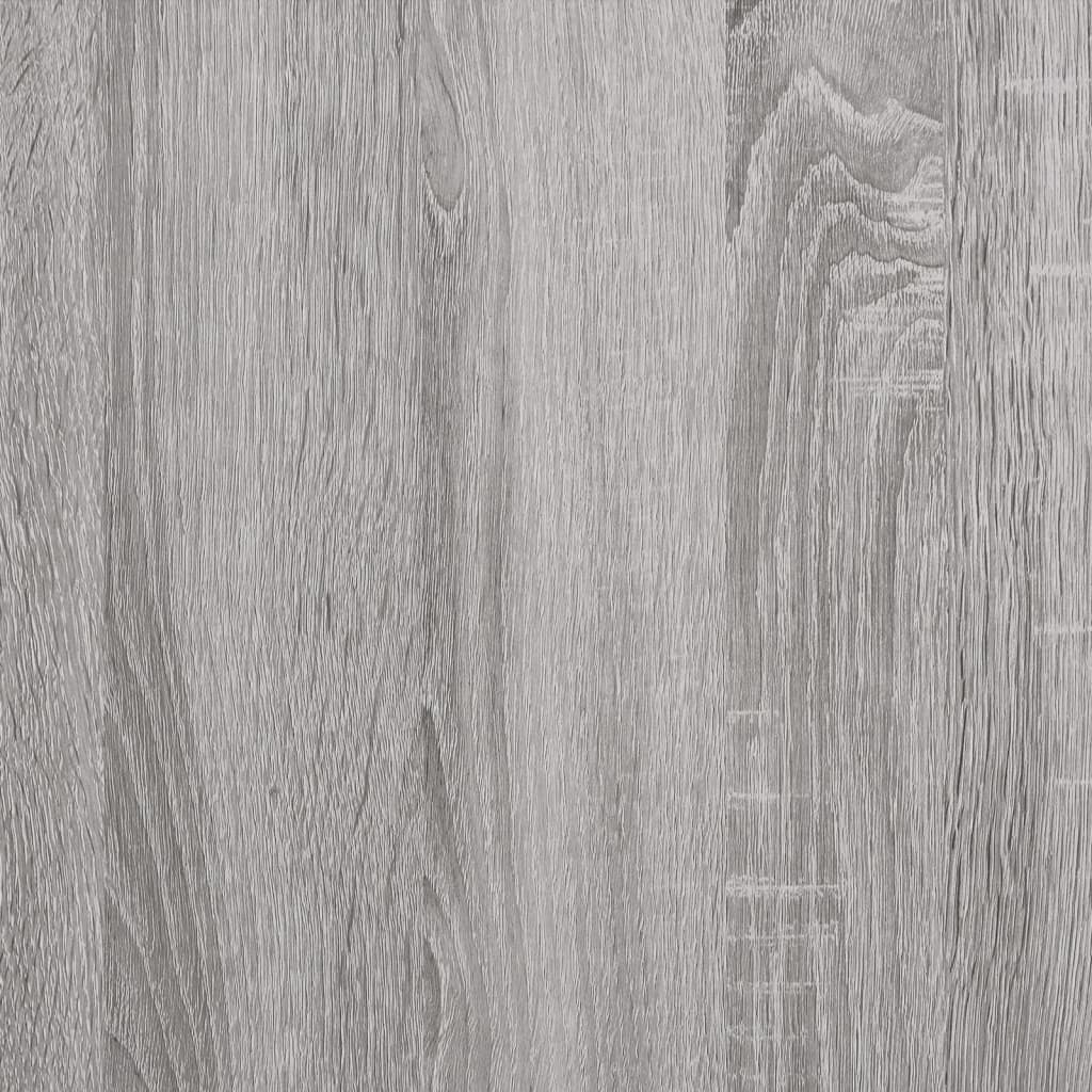 Sieninės lentynos, 4vnt., pilkos ąžuolo, 100x10x1,5cm, mediena